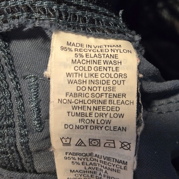 Prana Stretch Zion Pants Mens 28x30 (L29) Outdoor Slim Fit Belted Hiking Blue - Picture 12 of 14